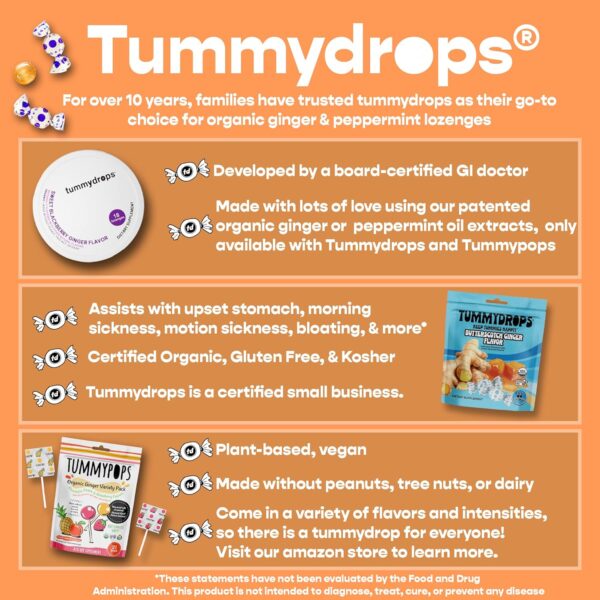 USDA Organic Tummypops Ginger Variety Pack (Pineapple, Peach, & Strawberry) - Image 2