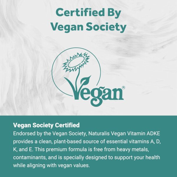 Vegan Vitamin ADK with Tocotrienol and CoQ-10 | Nano-Emulsified in MCT for Better Absoprtion | Non-GMO, Soy Free and Vegan Society Certified | 60 Veggie Softgels (Carrageenan Free) - Image 6