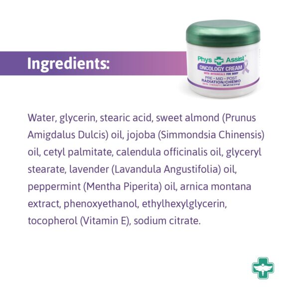 PhysAssist Oncology Cream 4 oz plus Lip Balm. Hydrates and Pampers Stressed skin. Made with a blend of natural Botanicals. Clinically Tested, Non Irritant. - Image 7