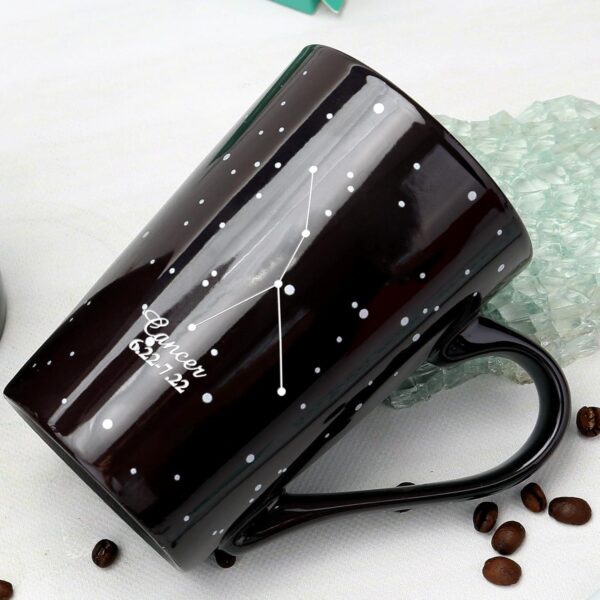 Cancer Heat Changing Constellation Mug 12oz, Horoscope Cancer Coffee Mug, Moon Stary Ceramic Color Changing Cup, Astrology Sign, Holiday Birthday Gift, June July Magic Presents. - Image 4