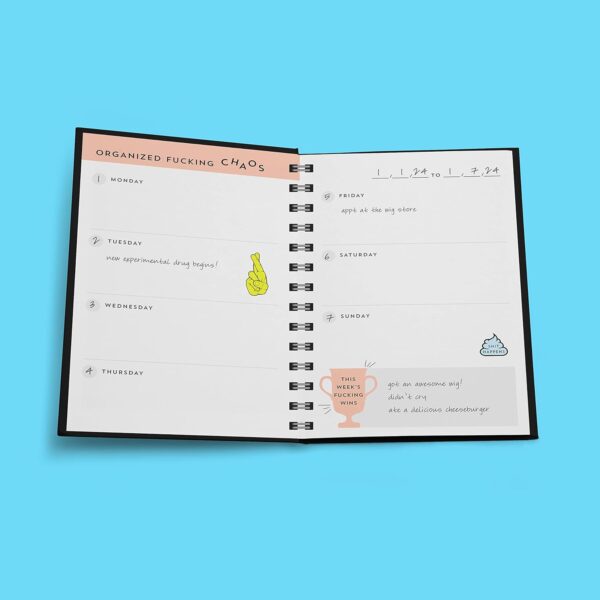 F*ck Cancer Undated Planner: A 52-Week Motivational Organizer and Get Well Gift for Cancer Patients and Caregivers - Image 3