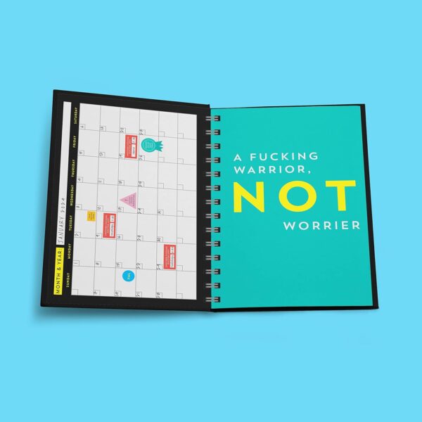 F*ck Cancer Undated Planner: A 52-Week Motivational Organizer and Get Well Gift for Cancer Patients and Caregivers - Image 4