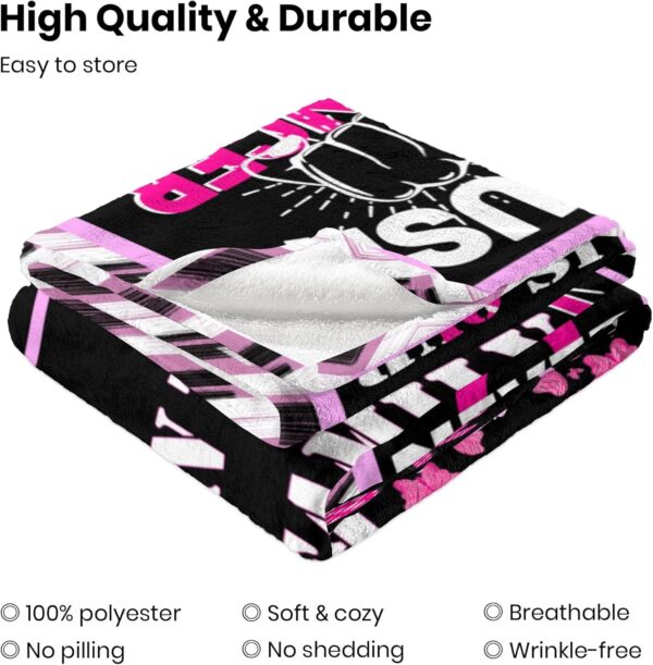 Breast Cancer Blanket for Women, Breast Cancer Survivor Gifts for Women, Inspirational Gifts for Woman Blanket, Get Well Soon Gift for Woman 50 x 60 in - Image 3