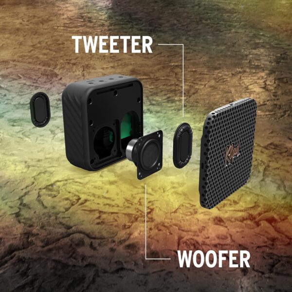 Klipsch The Austin Portable Bluetooth Speaker with a 1.5" Full Range Driver, IP67 dust and Waterproof Rating, 12 Hours of Playtime for a Premium Live Concert Experience - Image 5