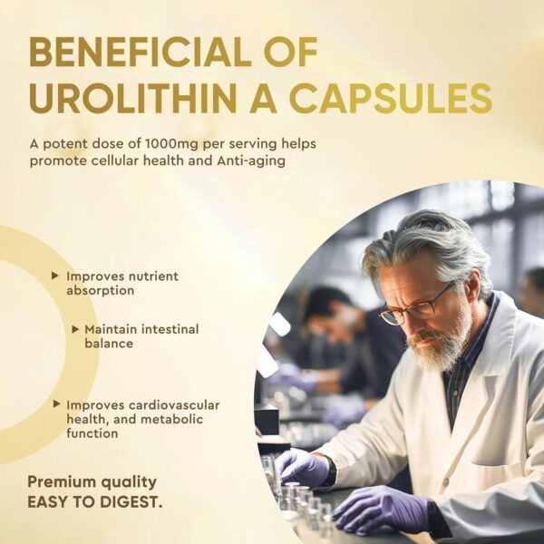 120 Count Capsules 3000MG Urolithin A+, Advanced Cellular Health & Vitality, Made in USA - Image 7