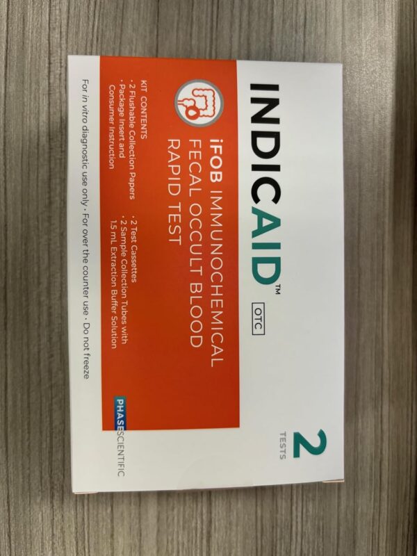 INDICAID Immunochemical Fecal Occult Blood Rapid Test (iFOB), FIT Colon Test, Accurate and Easy at Home, No Prep Required. FSA/HSA Eligible (2 Pack) - Image 13
