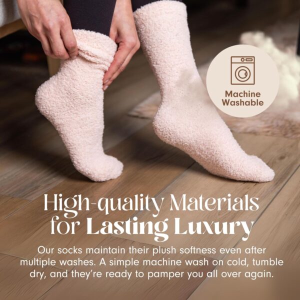 Unboxme Gifts Warm & Cozy Ultra-Luxe Cloud Sock for Women & Men - Super Soft Luxurious Fabric Sleep Socks - Image 5