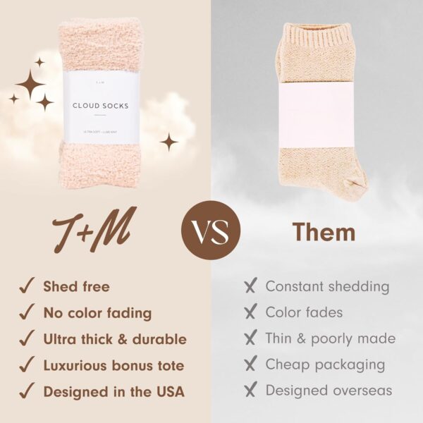 Unboxme Gifts Warm & Cozy Ultra-Luxe Cloud Sock for Women & Men - Super Soft Luxurious Fabric Sleep Socks - Image 6