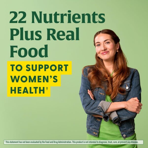 MegaFood Womens Multivitamin One Daily - Multivitamin for Women - Vitamin C, Vitamin D, Iron & B Vitamins - Bone, Energy Metabolism & Immune Support - Vegetarian, GlutenFree - 30 Tablets, 30 Servings - Image 4