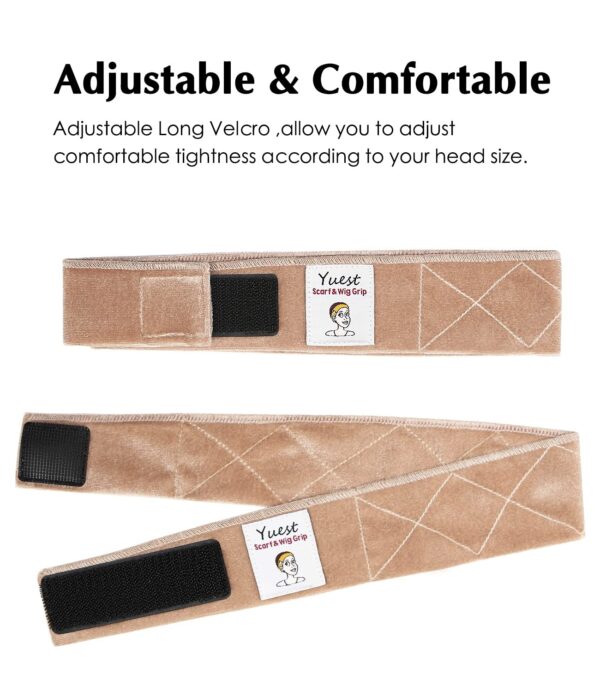 2 Pack Wig Grip Band - Velvet Wig Grips Adjustable Headband Stay Put No Slip Edge Saver - Image 5