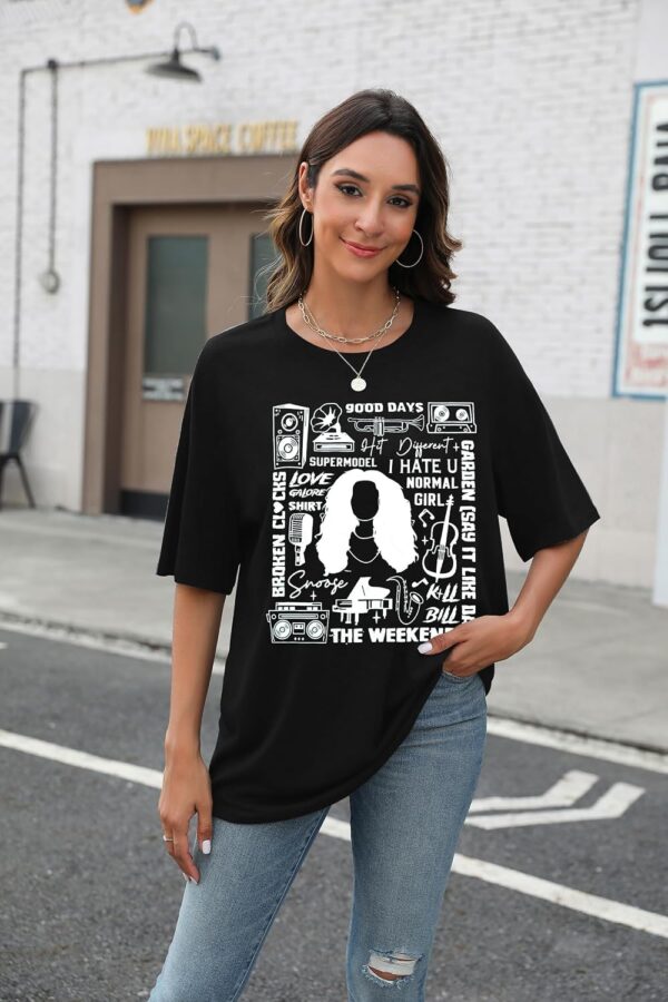 Hip Hop Shirt Women R&B Singer Shirts Tour Concert T Shirts Good Days Short Sleeve Funny R&B Hip Hop Fan Gift Tops - Image 3