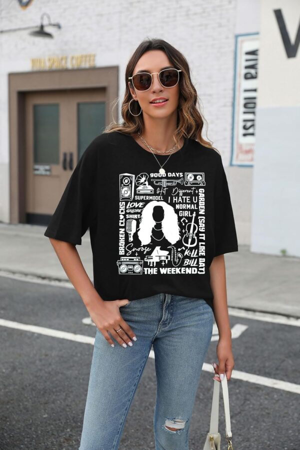 Hip Hop Shirt Women R&B Singer Shirts Tour Concert T Shirts Good Days Short Sleeve Funny R&B Hip Hop Fan Gift Tops - Image 5