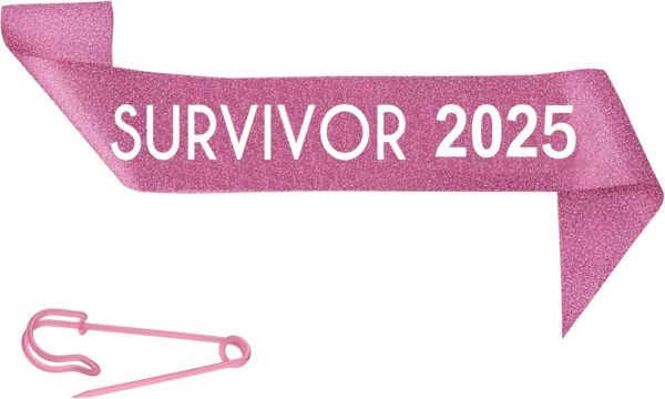 Breast Cancer Survivor Sash 2024 - Inspirational Celebration Awareness Sash for Party, Events, Cancer Free Walks, Runs, and Fundraisers - Image 3