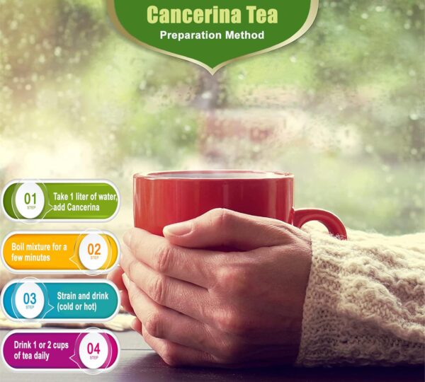 Cancerina Hierba Mexicana 8 oz -100% natural Cancerina Tea Herbs 8 oz, Calluna Vulgaris, Cancerina Herbs, Hierva mexicana, Anahuac Cancerian, Resealable Bag. Packing in USA (8 oz) - Image 3