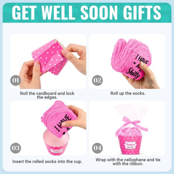 HAPPYPOP Breast Cancer Socks for Women - Chemo Survivor Comfort Gifts For Cancer Patients - Image 4