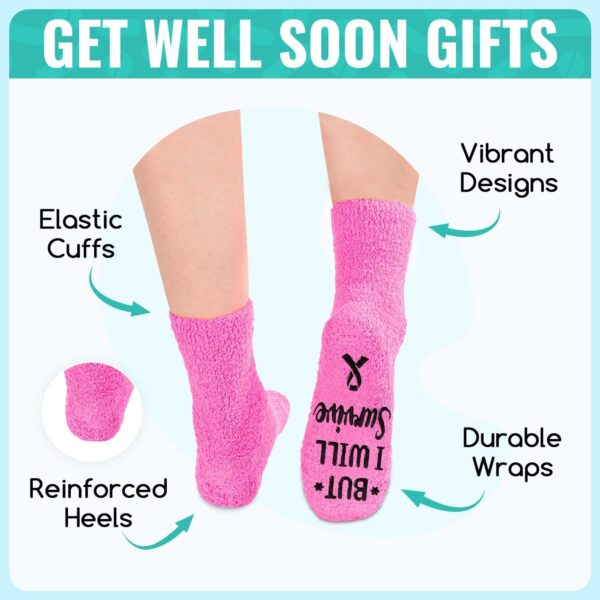 HAPPYPOP Breast Cancer Socks for Women - Chemo Survivor Comfort Gifts For Cancer Patients - Image 5
