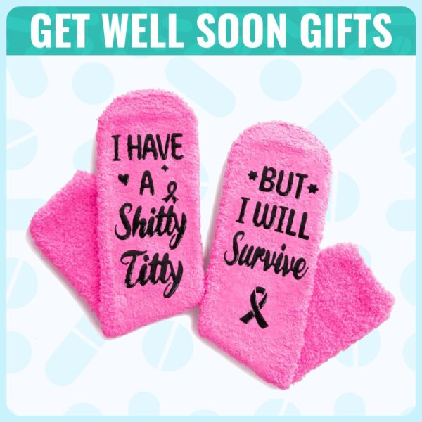 HAPPYPOP Breast Cancer Socks for Women - Chemo Survivor Comfort Gifts For Cancer Patients - Image 6