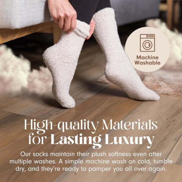 Unboxme Gifts Warm & Cozy Ultra-Luxe Cloud Sock for Women & Men - Super Soft Luxurious Fabric Sleep Socks - Image 5