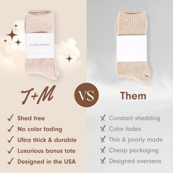 Unboxme Gifts Warm & Cozy Ultra-Luxe Cloud Sock for Women & Men - Super Soft Luxurious Fabric Sleep Socks - Image 6