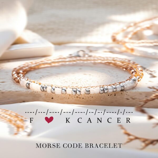Morse Code Bracelets for Women, Inspirational Funny Bead Wrap Bracelets Gifts for Best Friends Sister Her Women Female - Image 3