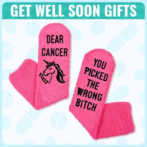 HAPPYPOP Get Well Soon Gifts for Women After Surgery - Breast Cancer Socks, Gifts For Someone with Depression，Diabetic Socks - Image 6