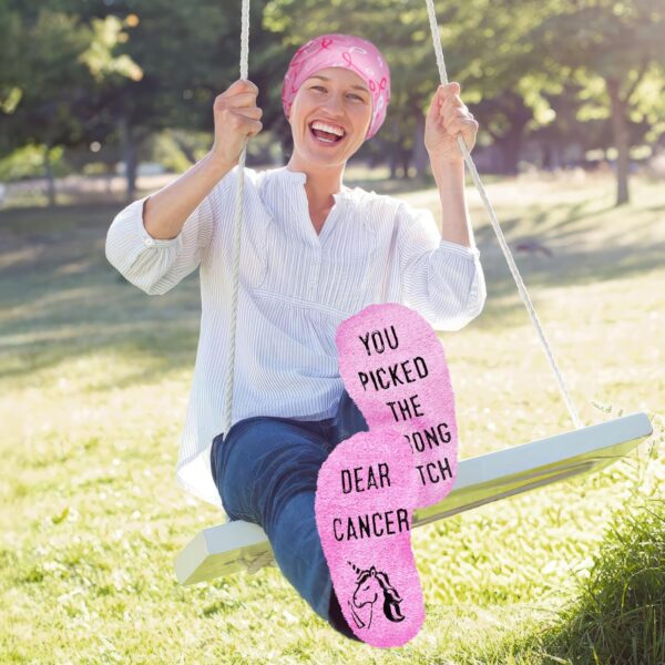 Funny Cancer Socks, Fighting Breast Cancer Care Gifts For Women, Chemo Patients Female, Survivor Gifts - Image 8