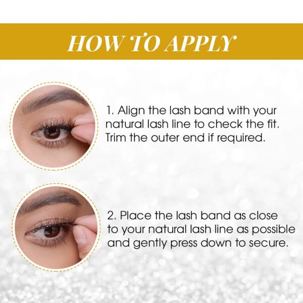 Ardell Self Adhesive False Eyelashes Demi Wispies - Reusable, Lightweight, Natural Look Lashes, No Glue Needed, 4 Pack - Image 4