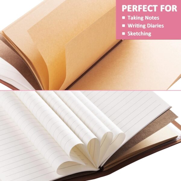 Inspirational Gifts for Women, Leather Journal Notebook Breast Cancer Self Care for Woman, Get Well Gift for Women after Surgery, Relaxation Stress Relief Anxiety Relief Gifts - Image 3