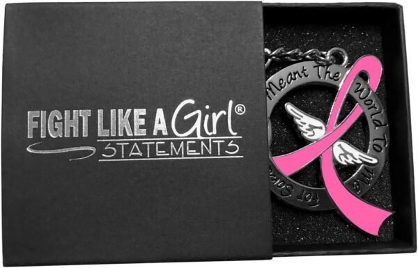 For Someone Who Meant the World to Me Memorial Awareness Ribbon Keychain - Image 3