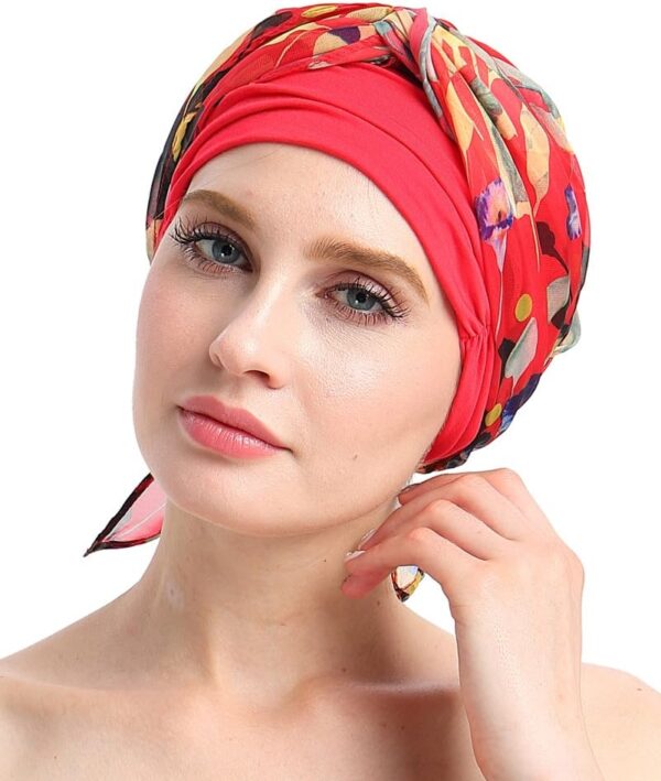 Chemo Headwear Turbans for Women Long Hair Head Scarf Headwraps Cancer Hats - Image 6