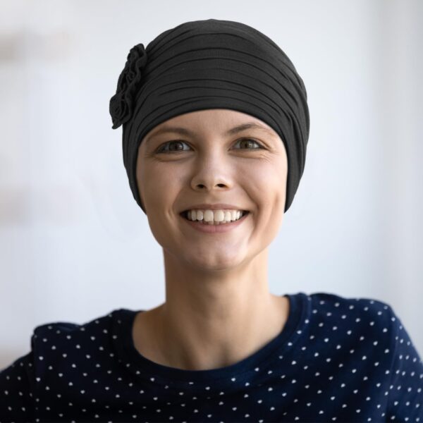 4 Pieces Chemo Headwear for Women, Soft Chemo Hats Elastic Cancer Headwear for Cancer Patient with Hair Loss - Image 5