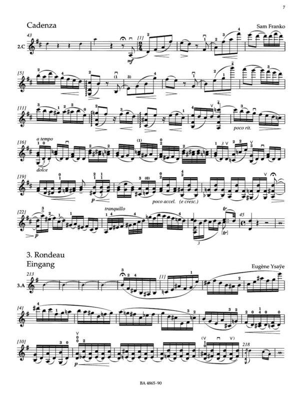 Concerto for Violin No.3 in G major K.216 (Violin & Piano) - Image 5
