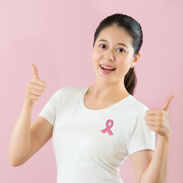 20PCS Official Breast Cancer Awareness Lapel Pins Hope Pink Ribbon Lapel Pins by CSPRING - Image 2