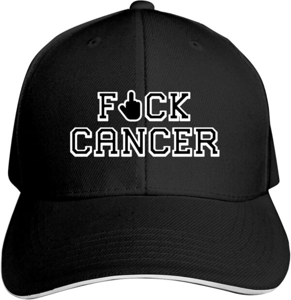 Adult Baseball Caps Fuck Cancer Custom Adjustable Sandwich Cap Casquette Hats