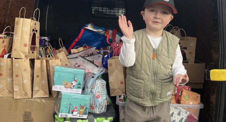 Brave Young Hero Fights Leukemia by Spreading Holiday Cheer with 400 Gifts to Hospitalized Kids