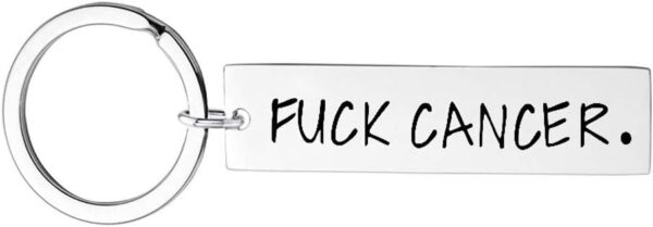 Cancer Gifts for Women Men - Fuck Cancer Keychain Beat Cancer Survivor Gifts Inspirational Encouragement Gifts for Chemo Survivors Patients Awareness Products