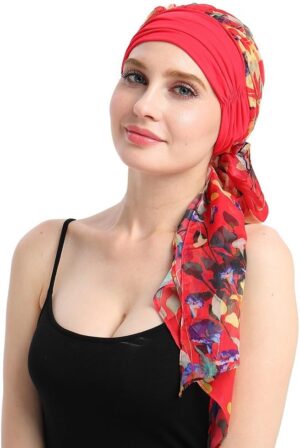 Chemo Headwear Turbans for Women Long Hair Head Scarf Headwraps Cancer Hats