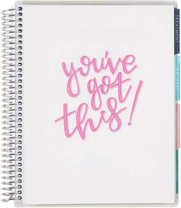 Erin Condren 7" x 9" Spiral Coiled Notebook - Medical Treatment Planner - Prompted Notebook - Features Tabbed Sections, Surgery Prep, Questions for Doctors, 160 Pages, 80 Sheets