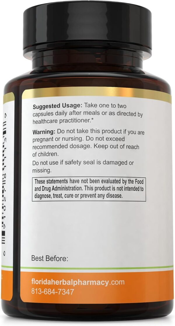 Florida Herbal Pharmacy, Apricot Supplement Capsules 10:1 (120 Capsules) 500 mg per Capsule, 1000 mg Serving (Pack of 1) - Image 2