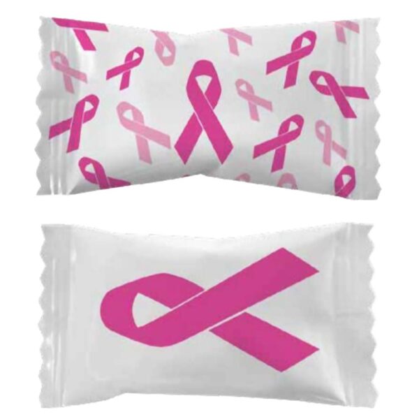 Fruidles Pink Ribbon Buttermints, Breast Cancer Awareness, After Dinner Mints, Fat-Free, Kosher Certified, Individually Wrapped (55 Pieces) - Image 2