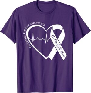 Heart Purple Ribbon Support T-Shirt