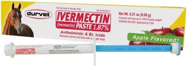Ivermectin Horse Paste Dewomer, Horse Supplies 6.08g dose 1.87% (2 Pack) Includes Free Guide - Just for Fun Horse Tricks - Image 2