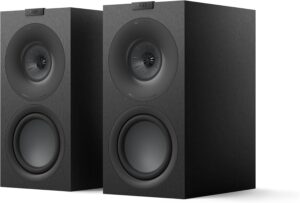 KEF Q Concerto Meta Three-Way Bookshelf Speaker (Black, Pair)