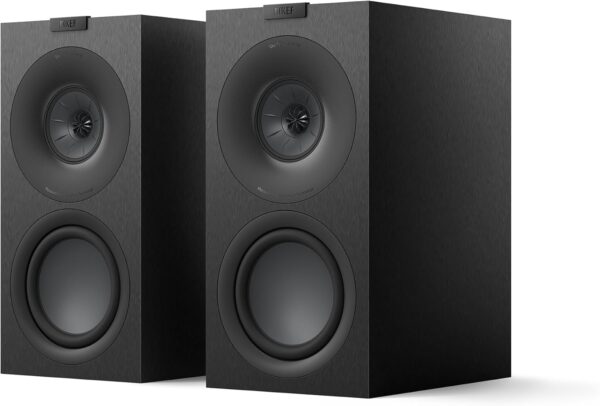 KEF Q Concerto Meta Three-Way Bookshelf Speaker (Black, Pair)