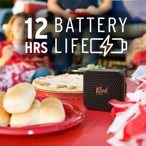 Klipsch The Austin Portable Bluetooth Speaker with a 1.5" Full Range Driver, IP67 dust and Waterproof Rating, 12 Hours of Playtime for a Premium Live Concert Experience - Image 2