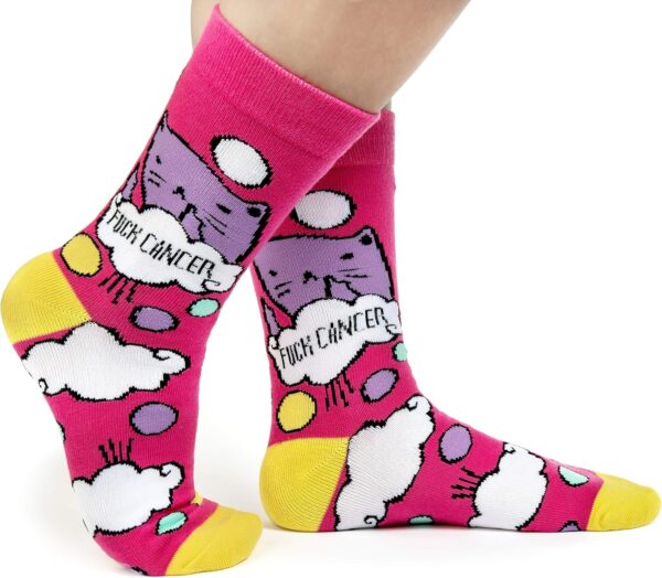 Lavley Funny Bicycle Socks - Cool Bike and Cyclist Gifts for Men, Women, and Teens - Unisex, Crew Length, One Size Fits Most - Image 2