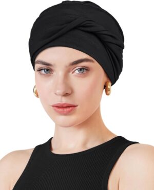 Movable Knot Beanies with Relaxed Stretch Elastic, Chemo Hats for Women