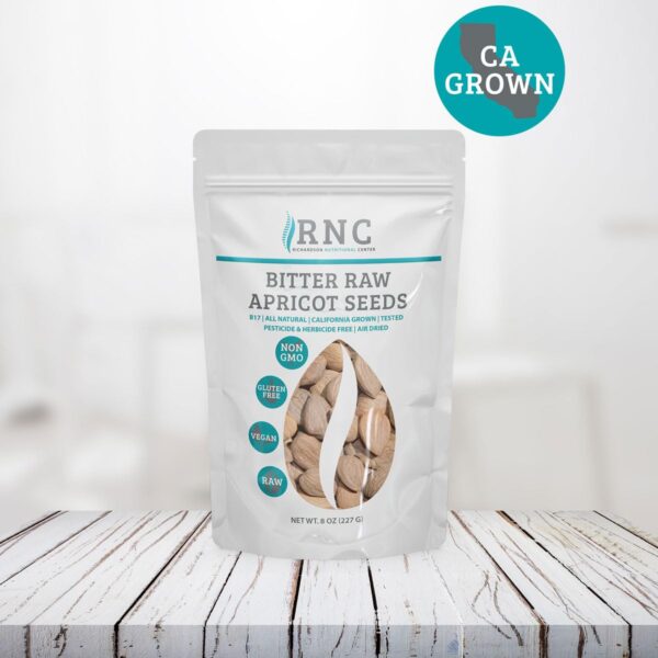 Richardson Nutritional Center Fresh Raw Bitter Apricot Seeds - California Grown Kernels with Amygdalin, B Vitamins, Minerals, Protein - Lab Tested, Vegan, No Gluten or GMO - 8oz Bag - Image 2
