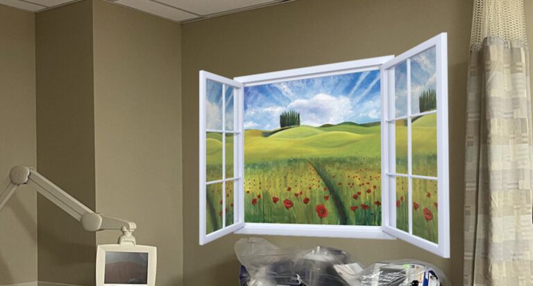 Transforming Hospital Spaces: Inspirational Artist Brightens Cancer Patients' Rooms One View at a Time