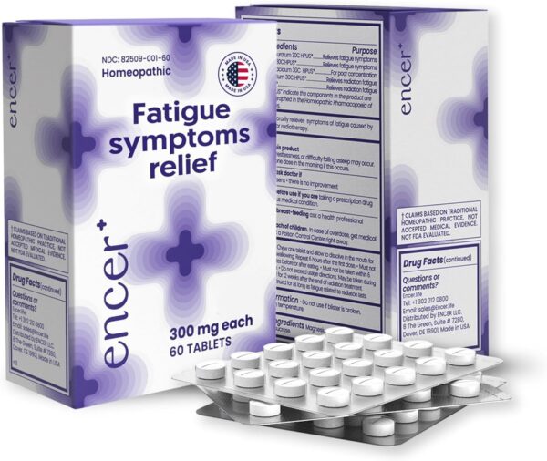 encer Homeopathic Medicine for Oncology Treatments-Natural Energy Boosters for Radiotherapy Patients - Fatigue, Focus & Vitality Supplement-Chemotherapy Must Haves for Women & Men - 2 Pack, 120 Count